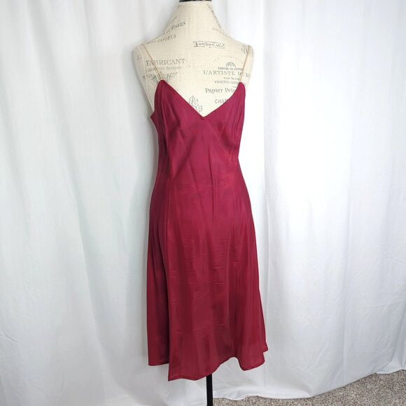 Vintage Albert Nipon Dress Medium Victorian Pleated Midi - Picture 10 of 12